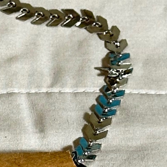 2/$20 Silver Arrow or Fish Scale link bracelet/anklet w/extension chain - Picture 13 of 14